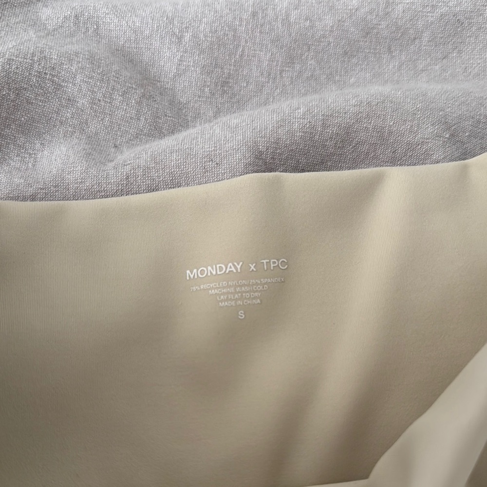 MONDAY BODY Cream High-Waisted Leggings 27 inch - Picture 2 of 4